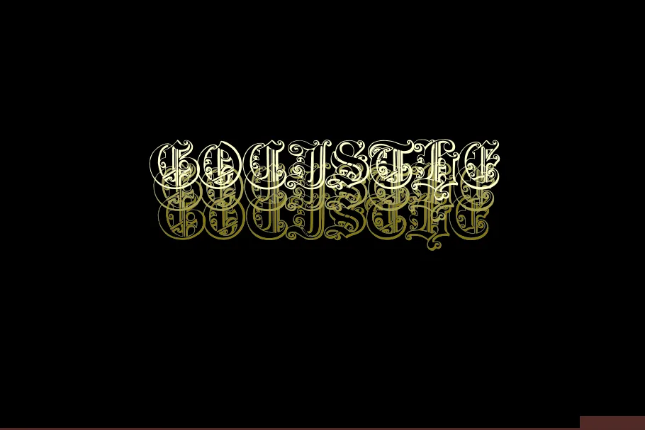 Gotische Font Gotische Font Poster 1