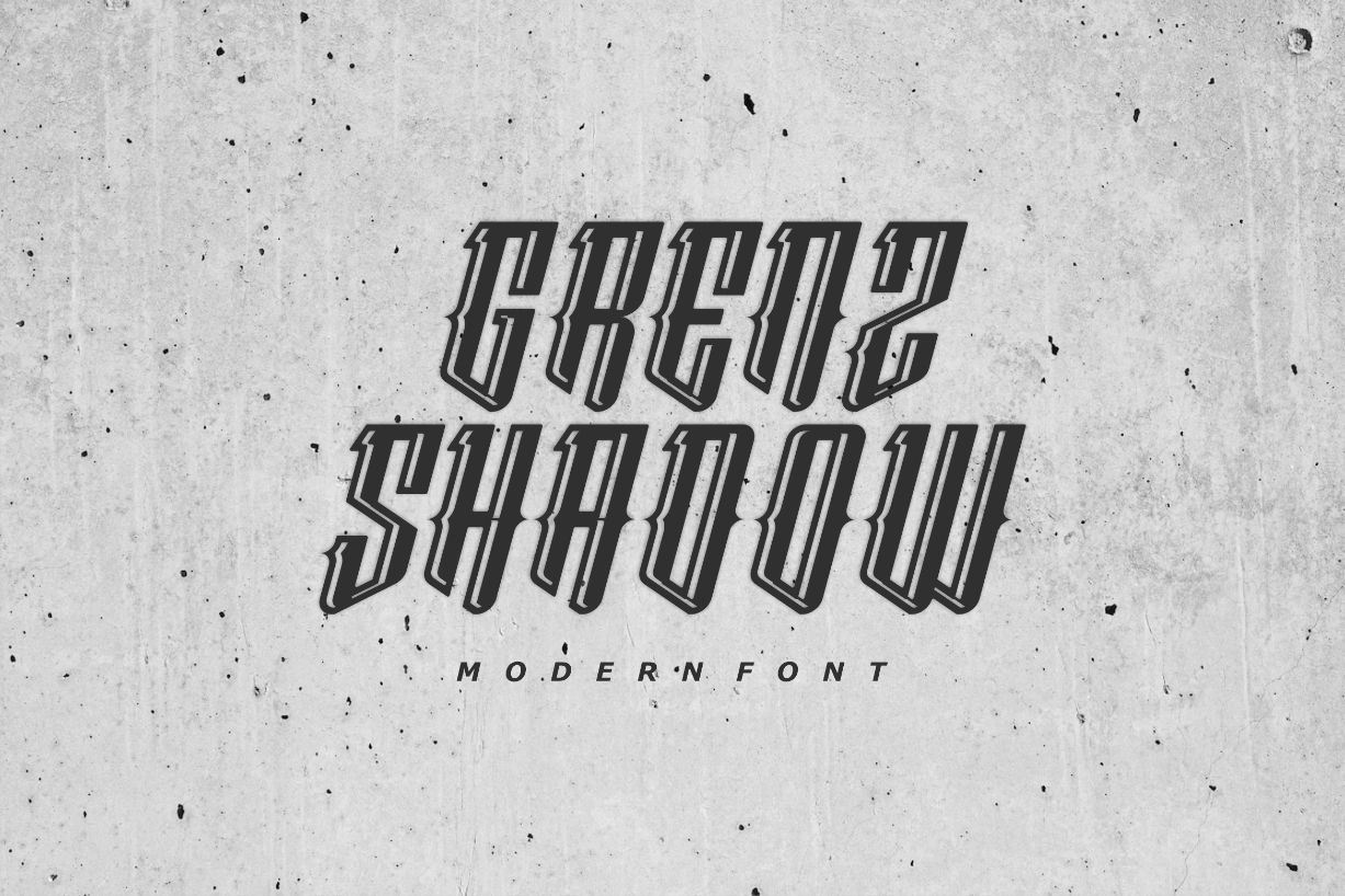 Grenzshadow Font Poster 1