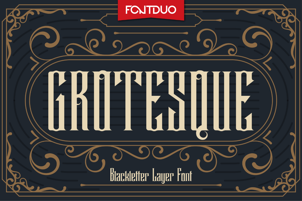 Grotesque Font Poster 1