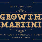 Growth Martini Font Poster 3