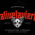 Halivelavierta Font Poster 1