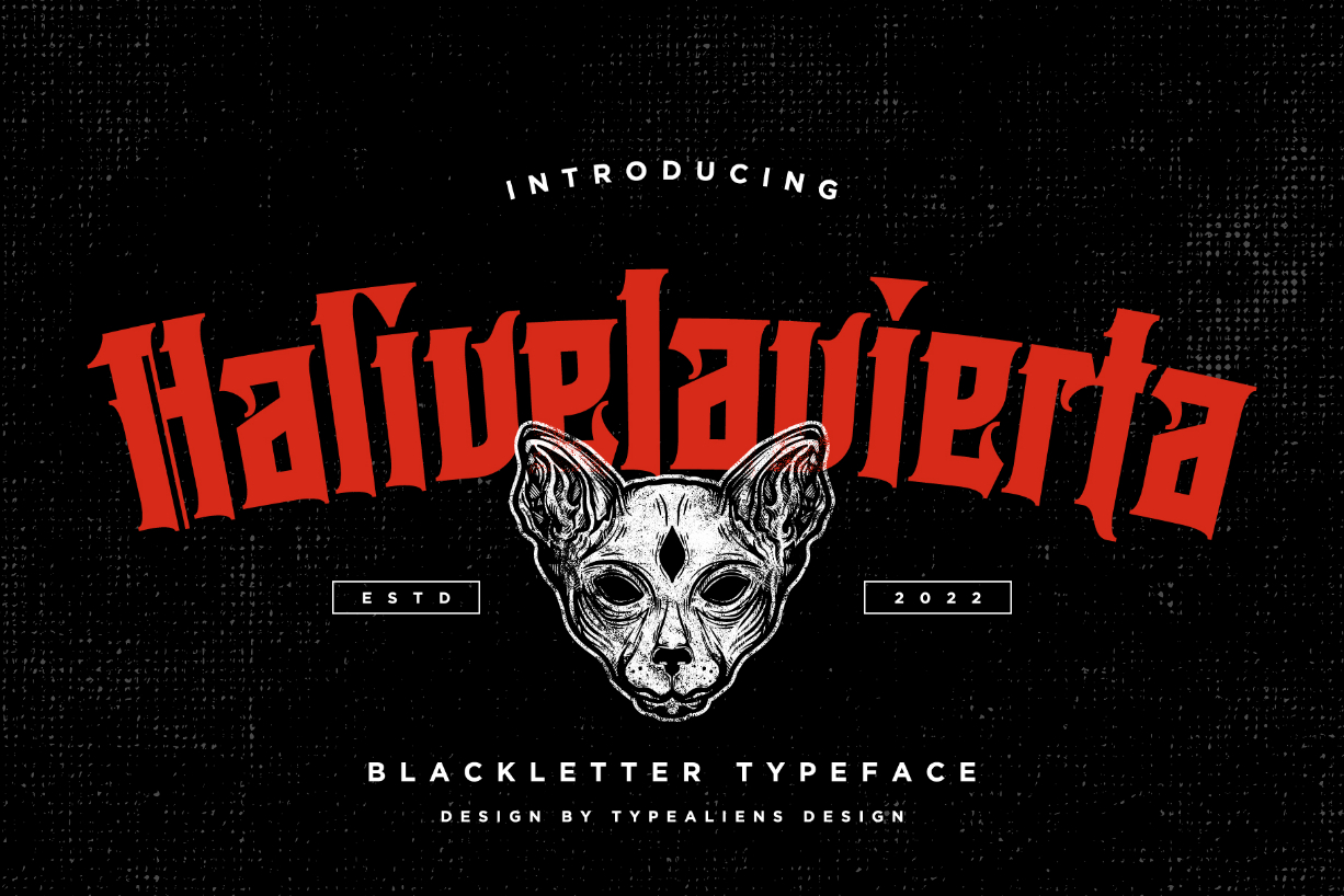 Halivelavierta Font Poster 1