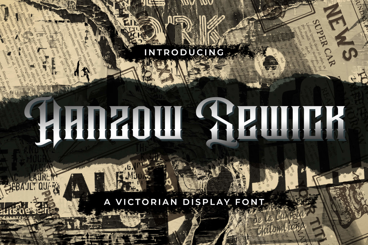 Hanzow Sewick Font Poster 1