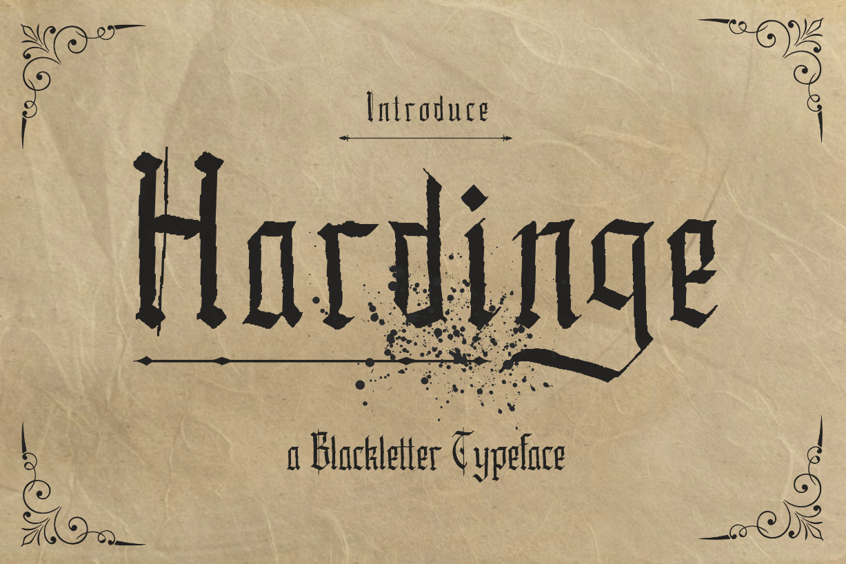 Hardinge Font Poster 1
