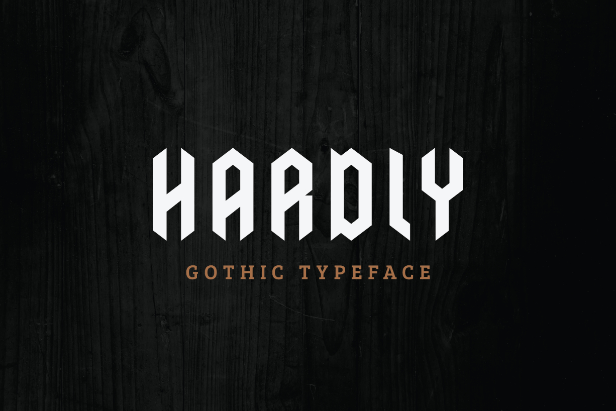 Hardly Font Poster 1