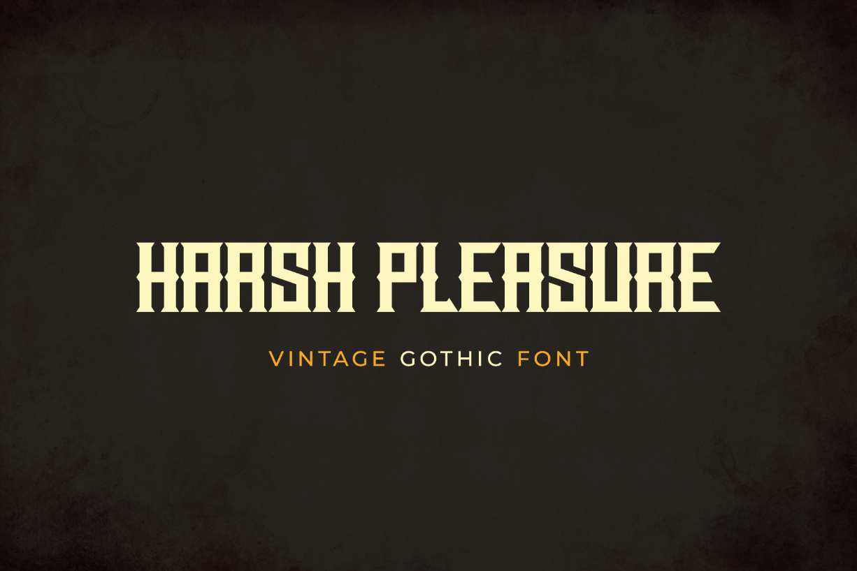 Harsh Pleasure Font Poster 1