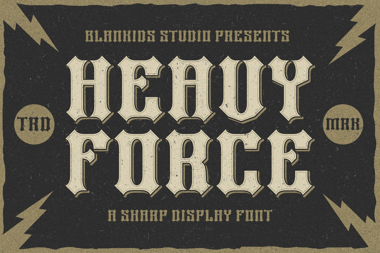 Heavy Force Font