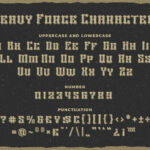 Heavy Force Font Poster 10