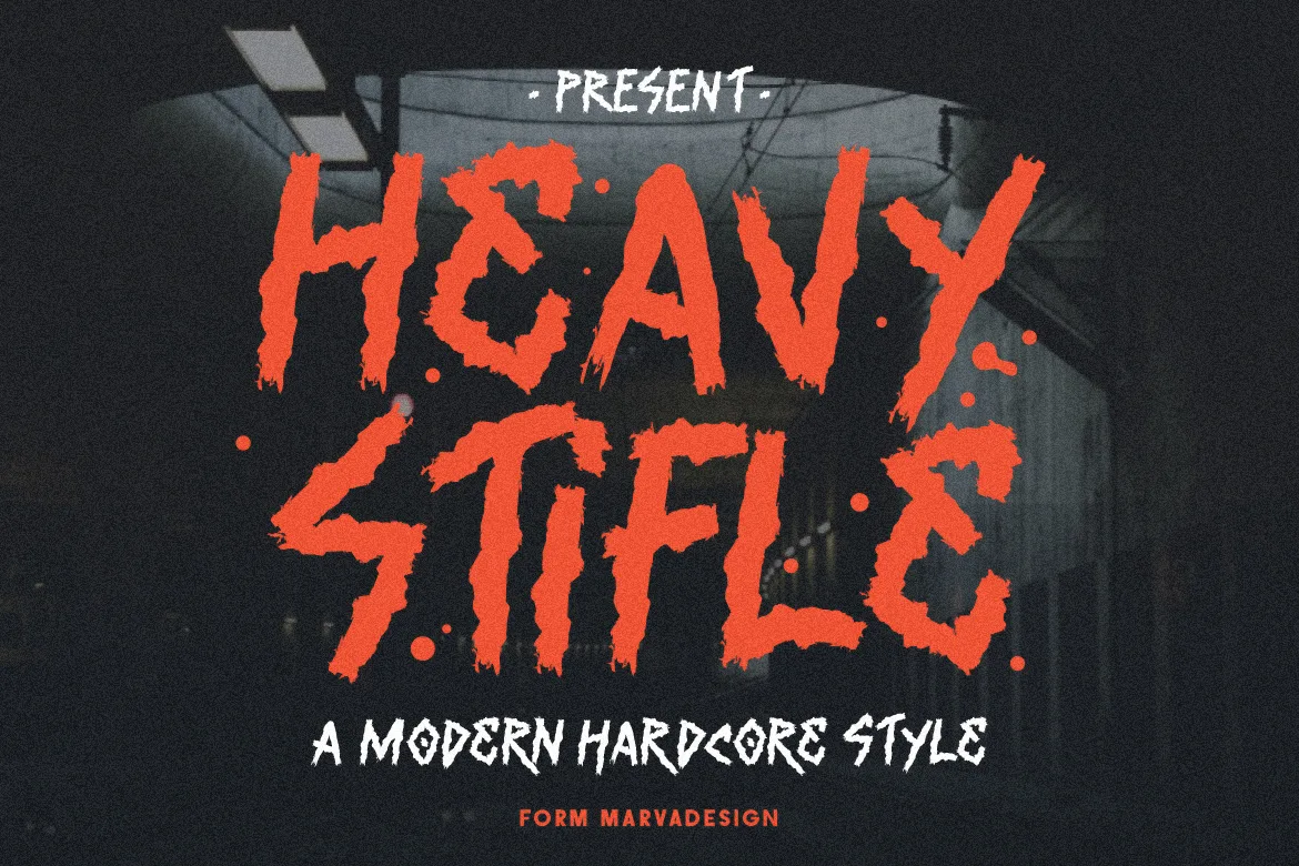 Heavy Stifle Font Heavy Stifle Font Poster 1
