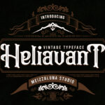 Heliavant Font Poster 3