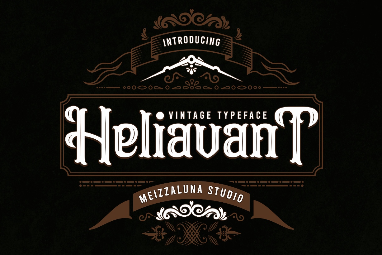 Heliavant Font Poster 1