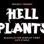 Hell Plants Font Poster 3