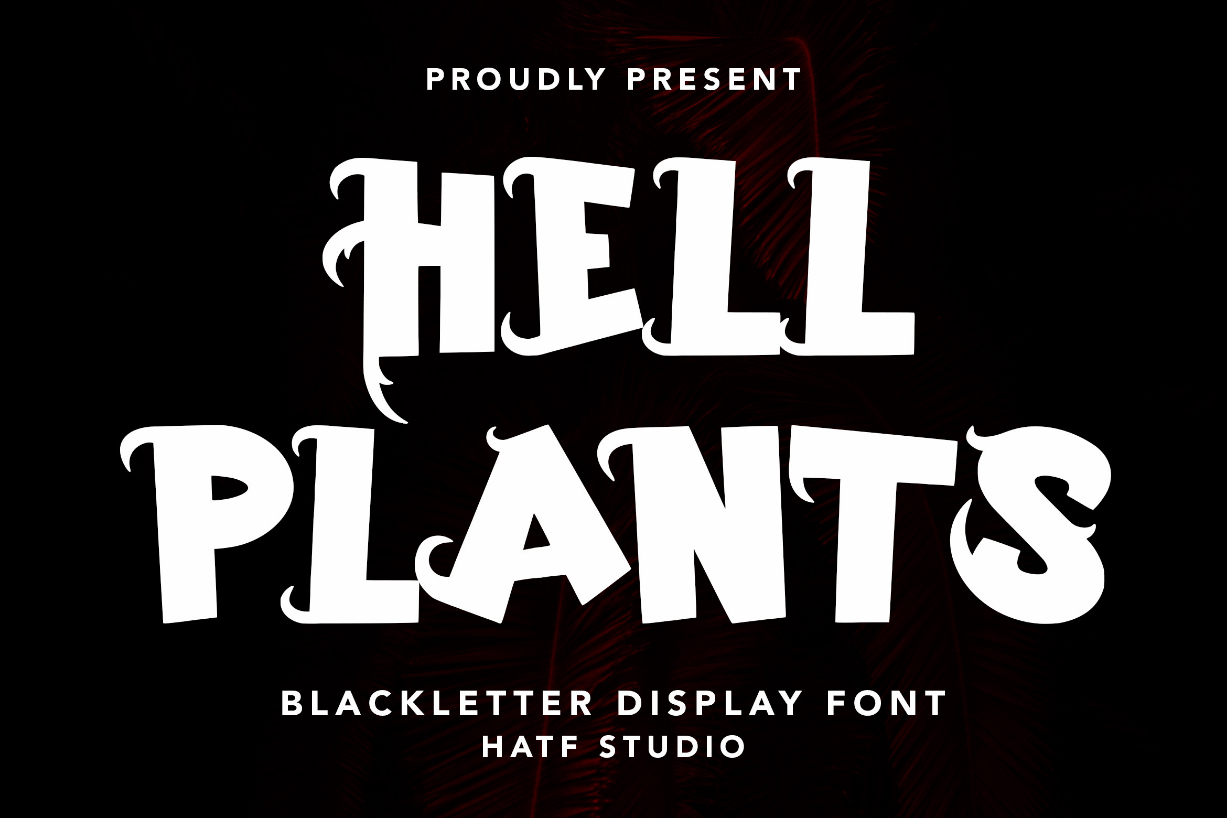 Hell Plants Font Poster 1