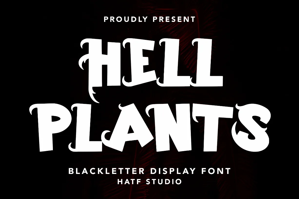 Hell Plants Font Hell Plants Font Poster 1