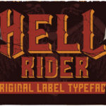 Hell Rider Font Poster 3