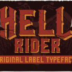 Hell Rider Font Poster 3