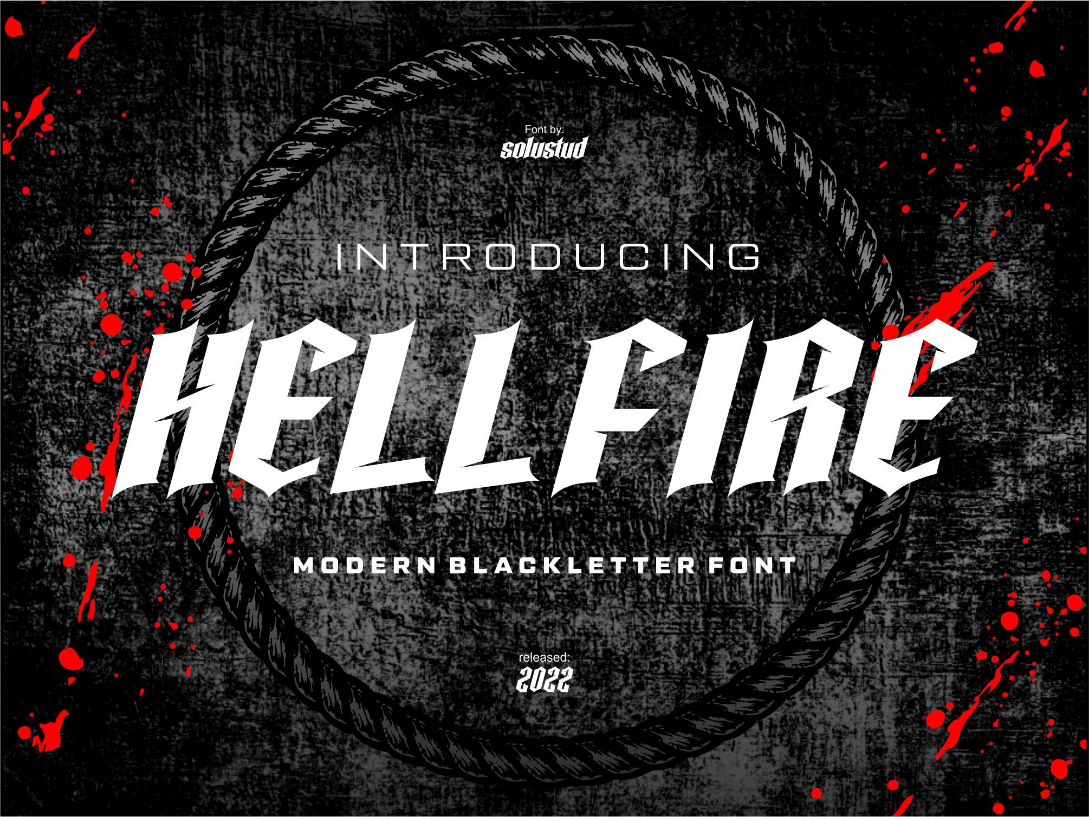 Hellfire Font Poster 1