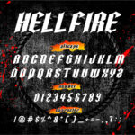 Hellfire Font Poster 4