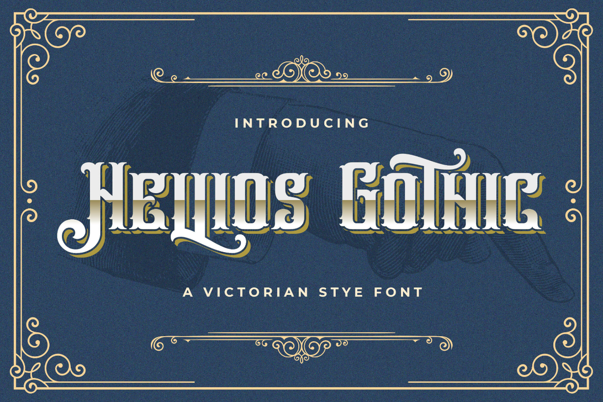Hellios Gothic Font Poster 1