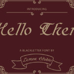 Hello There Font Poster 3
