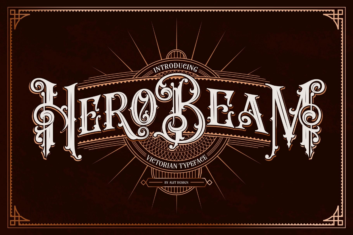 Hero Beam Font Poster 1