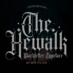 Hewalk Font Poster 3