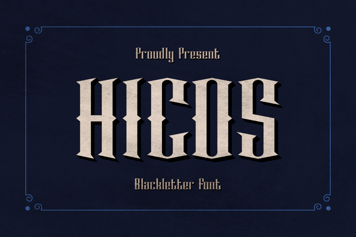 Hicos Font Poster 1