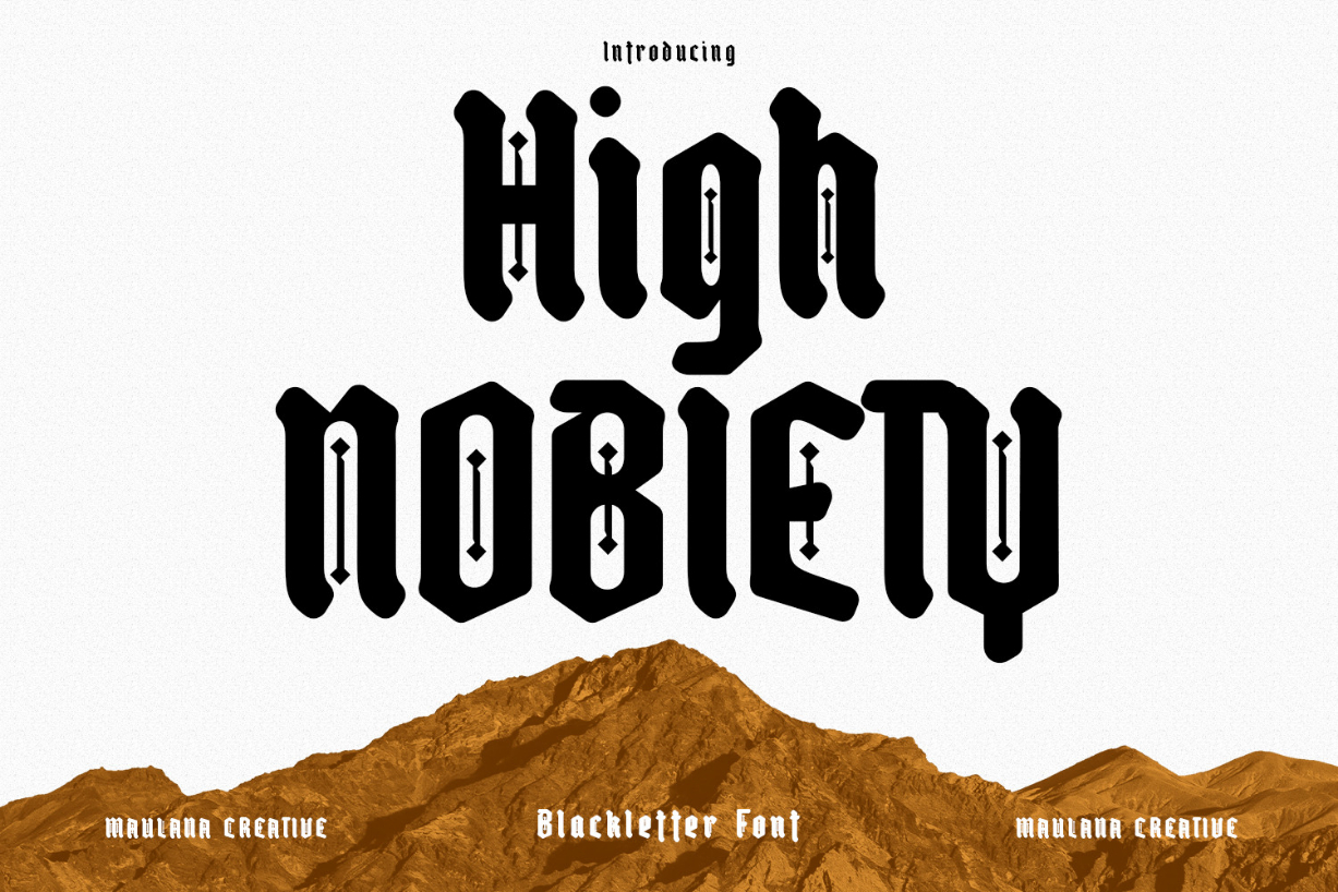 High Nobiety Font Poster 1