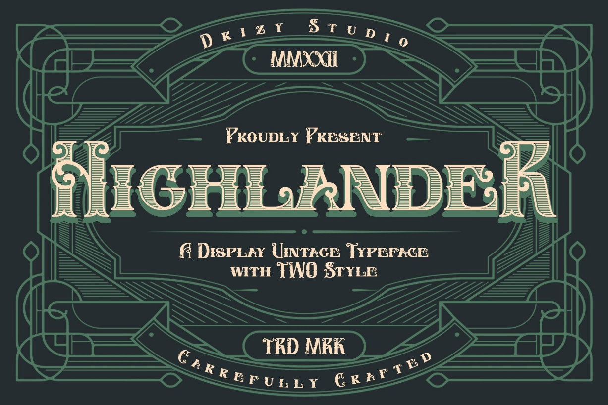 Highlander Font Poster 1