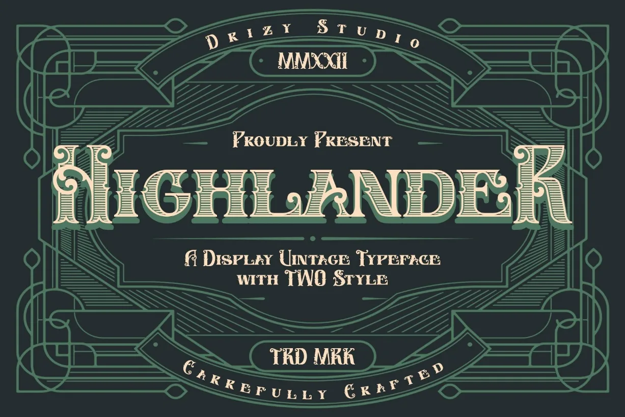 Highlander Font Highlander Font Poster 1