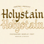 Holystain Font Poster 3