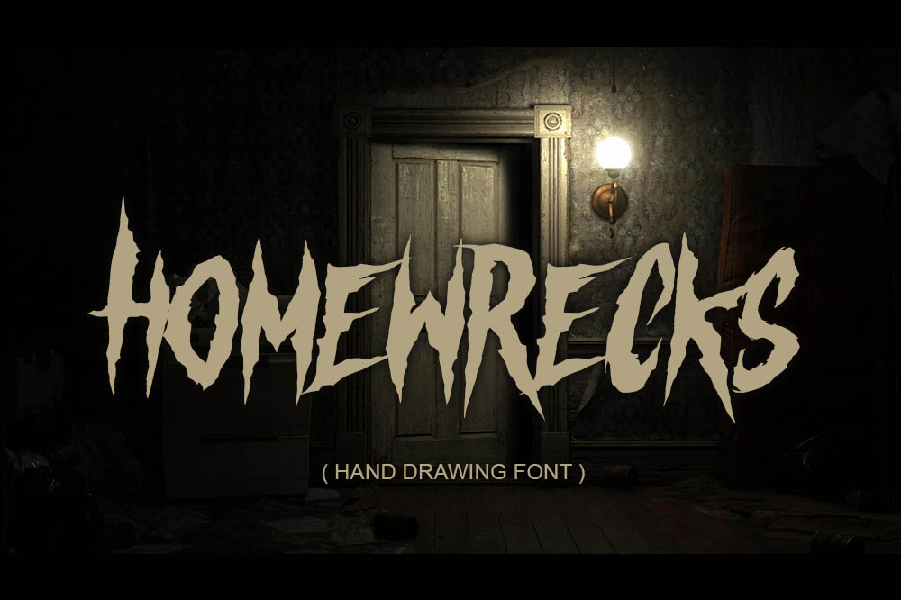 Homewrecks Font Poster 1
