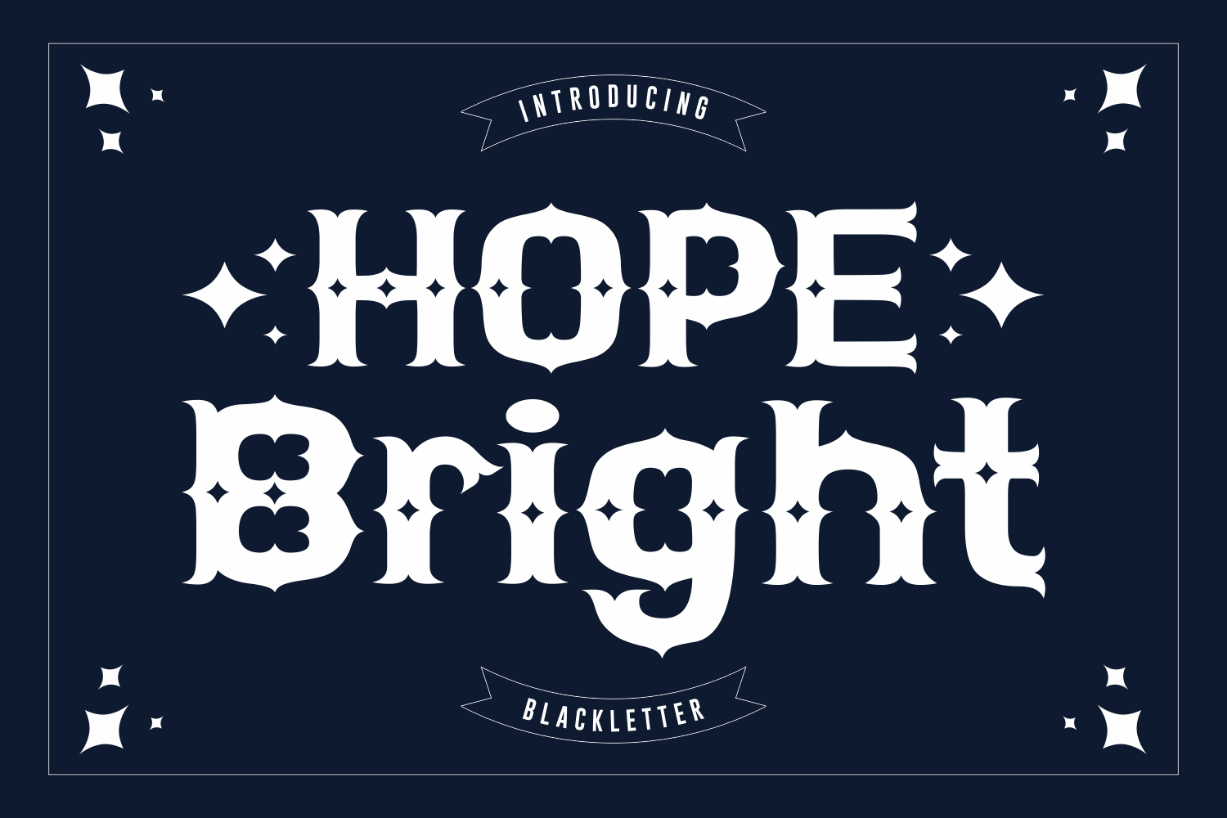 Hope Bright Font Poster 1