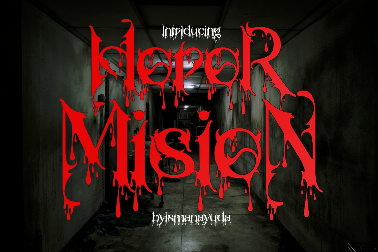 Horor Mision Font Poster 1