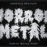 Horror Metal Font Poster 3