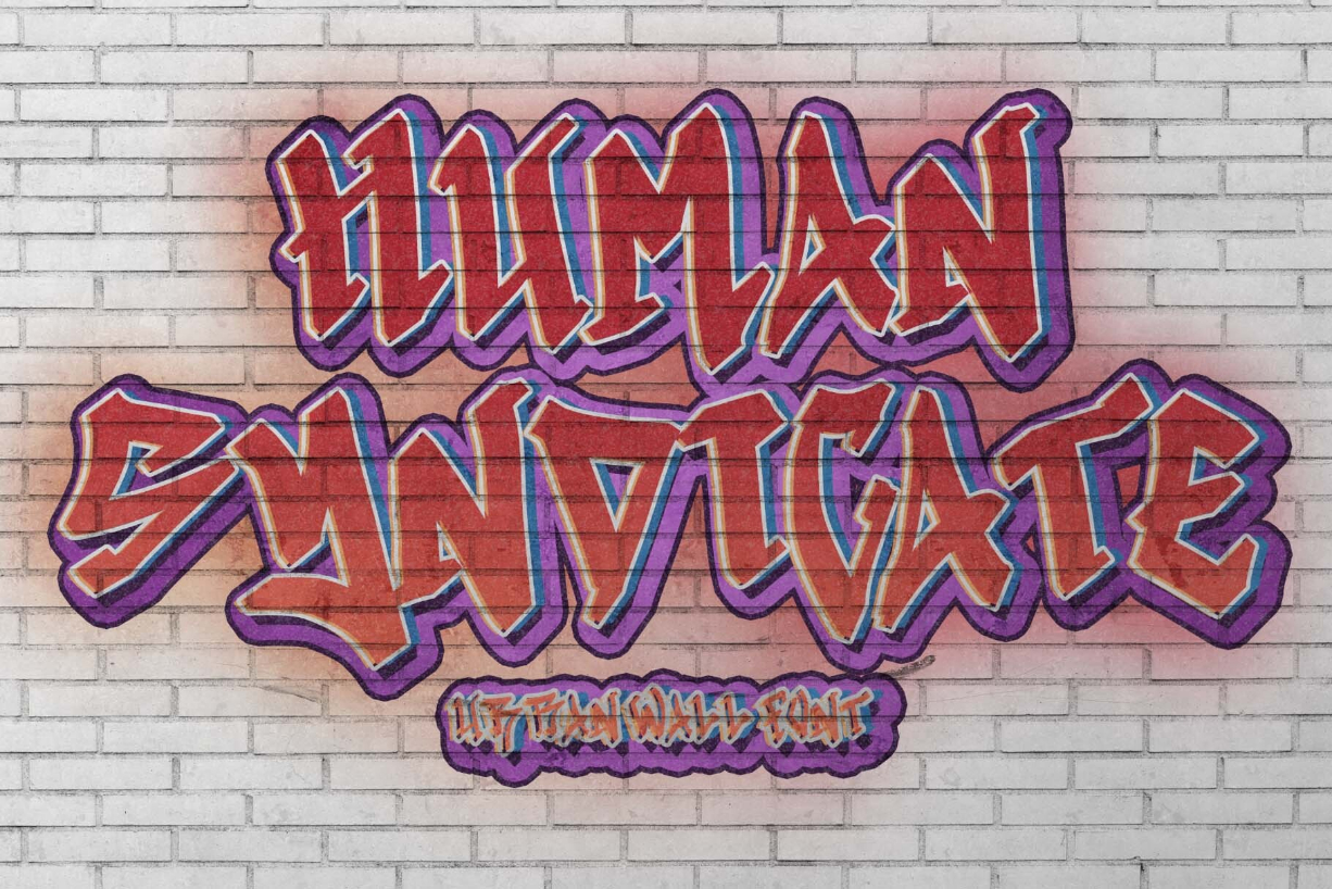 Human Syndicate Font Poster 1