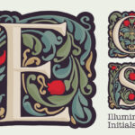 Illuminated Initials Font Poster 3