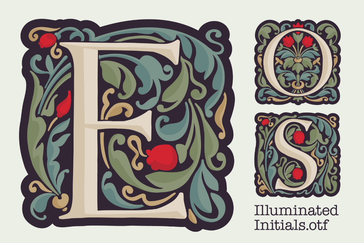 Illuminated Initials Font