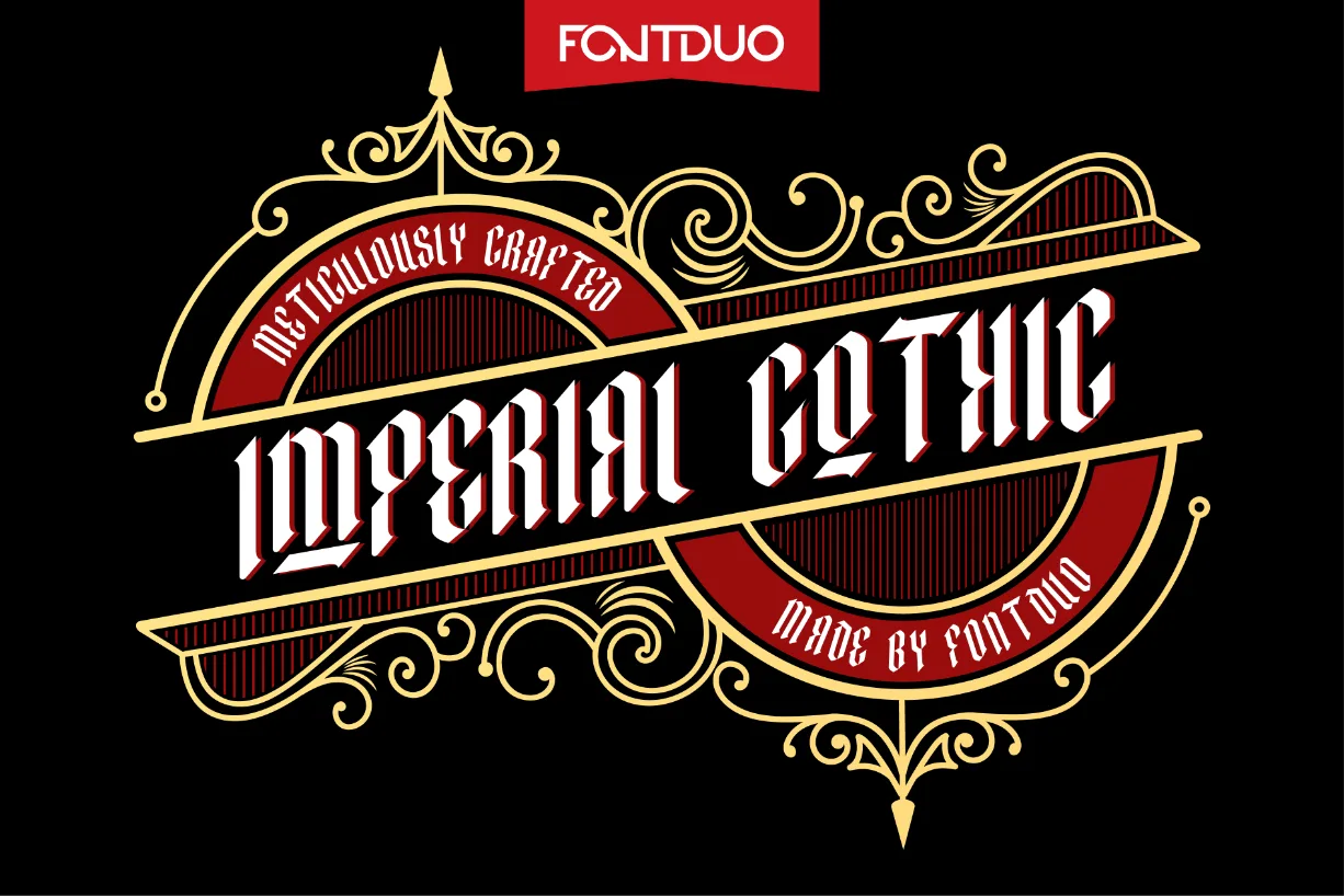 Imperial Gothic Font Imperial Gothic Font Poster 1