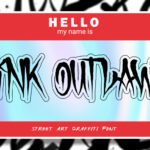 Ink Outlaw Font Poster 3
