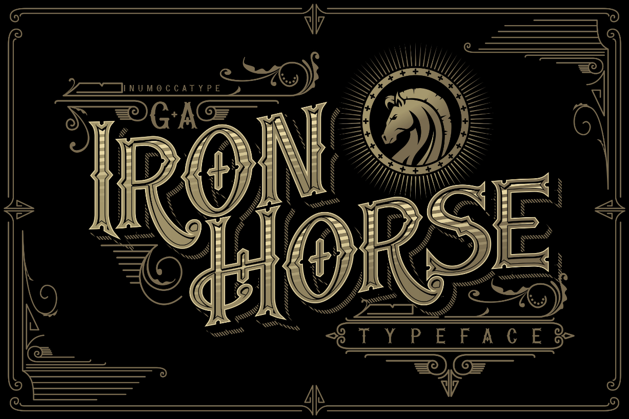 Iron Horse Font Poster 1