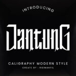 Jantung Font Poster 1