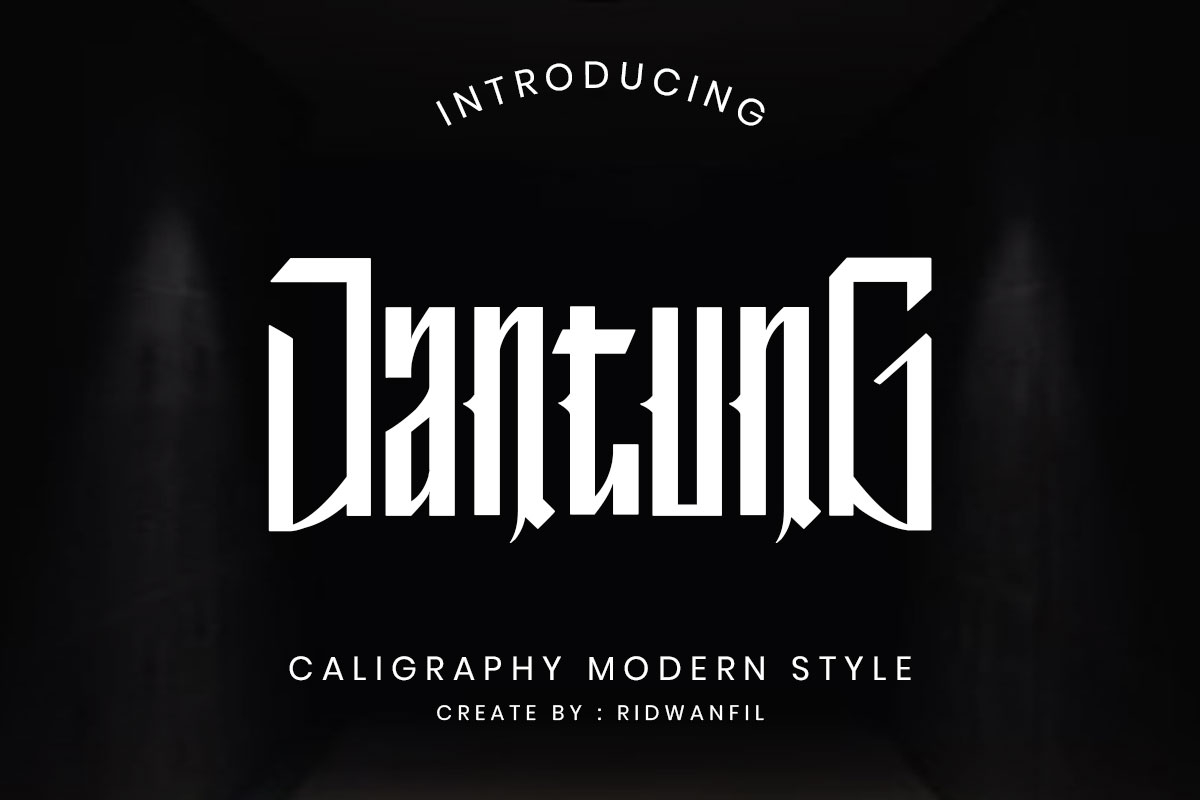 Jantung Font Poster 1