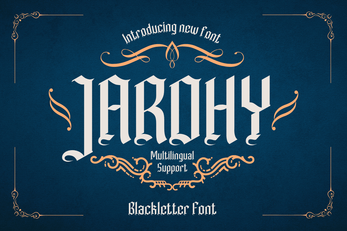 Jarohy Font Poster 1