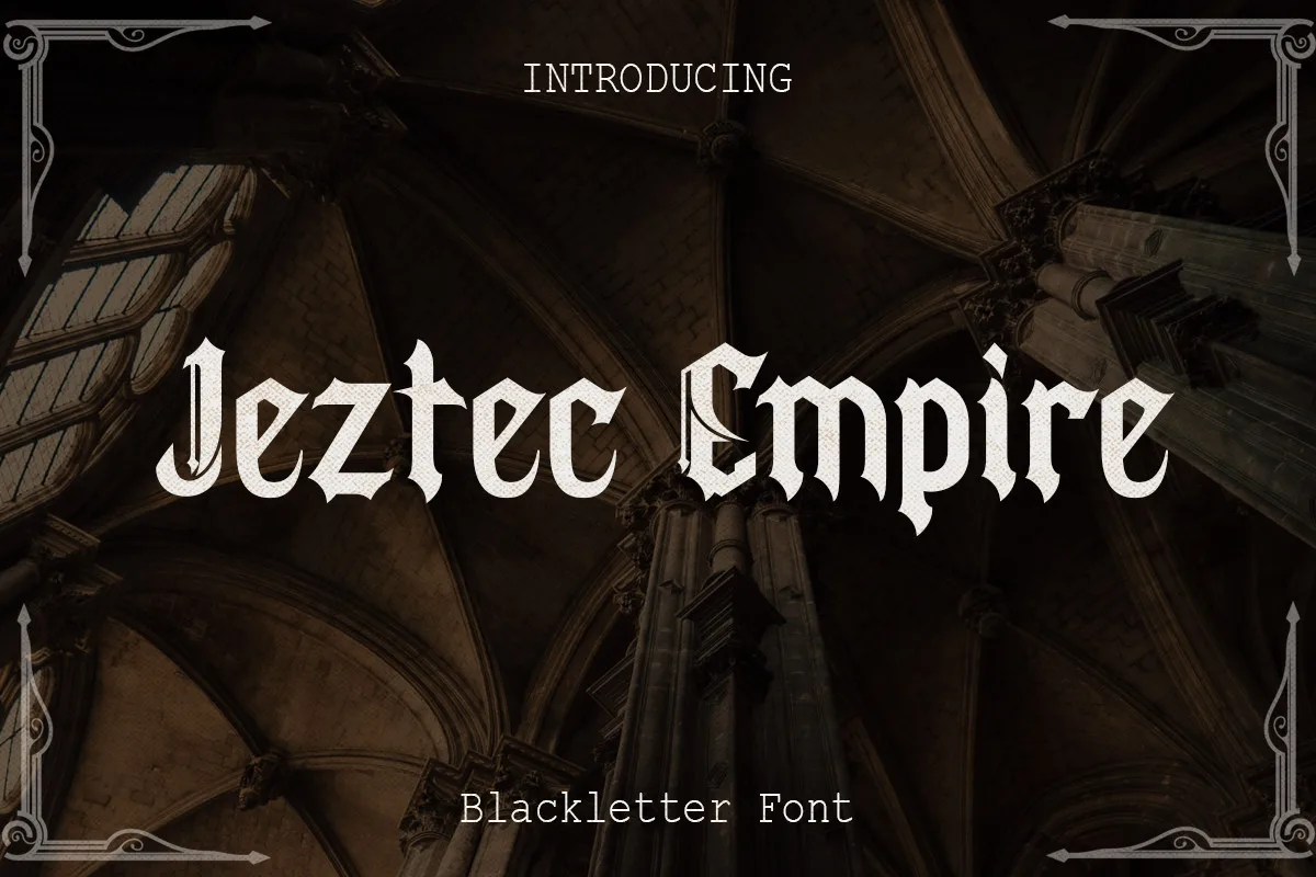Jeztec Empire Font Jeztec Empire Font Poster 1