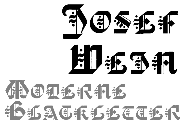 Josef Wein Font Poster 1