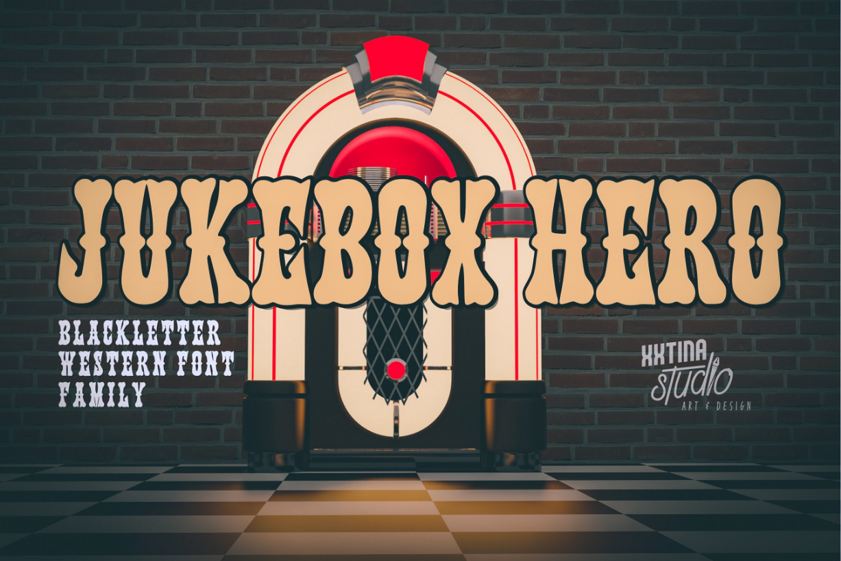 Jukebox Hero Font Poster 1