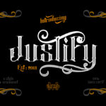 Justify Font Poster 3