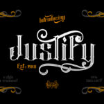 Justify Font Poster 1