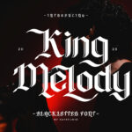 King Melody Font Poster 3